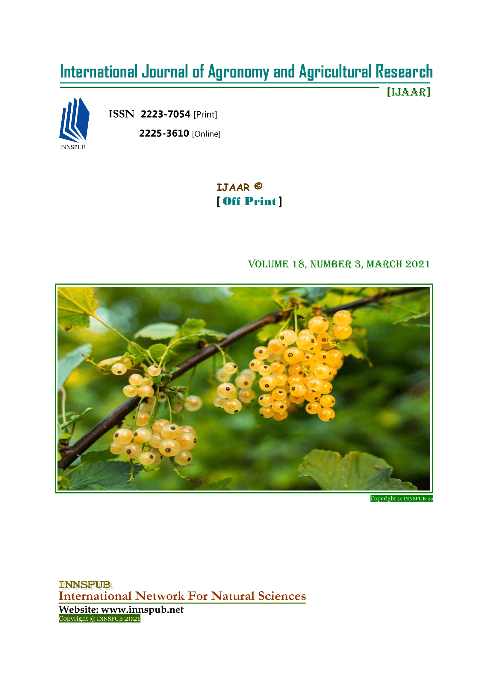 IJAAR_Number_3_Vol.18_2021 - International Network For Natural Sciences ...